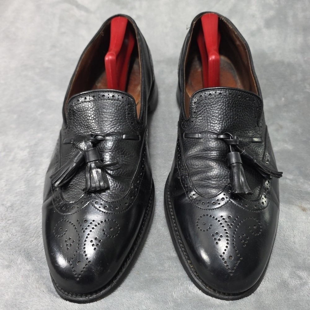 Allen Edmonds Black Leather Tassel Loafers